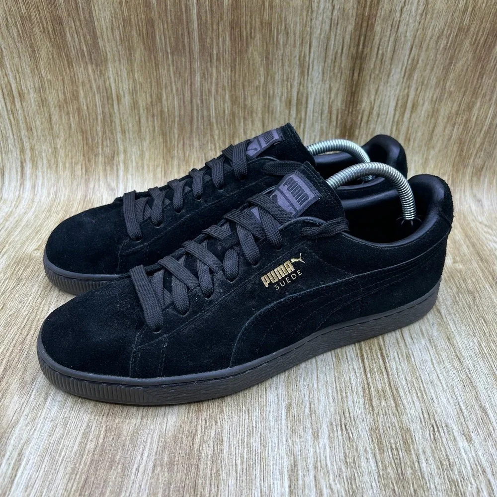 Puma Suede Classic Sneakers Men's Size 10 Mono Iced Black Shoes 360231-04